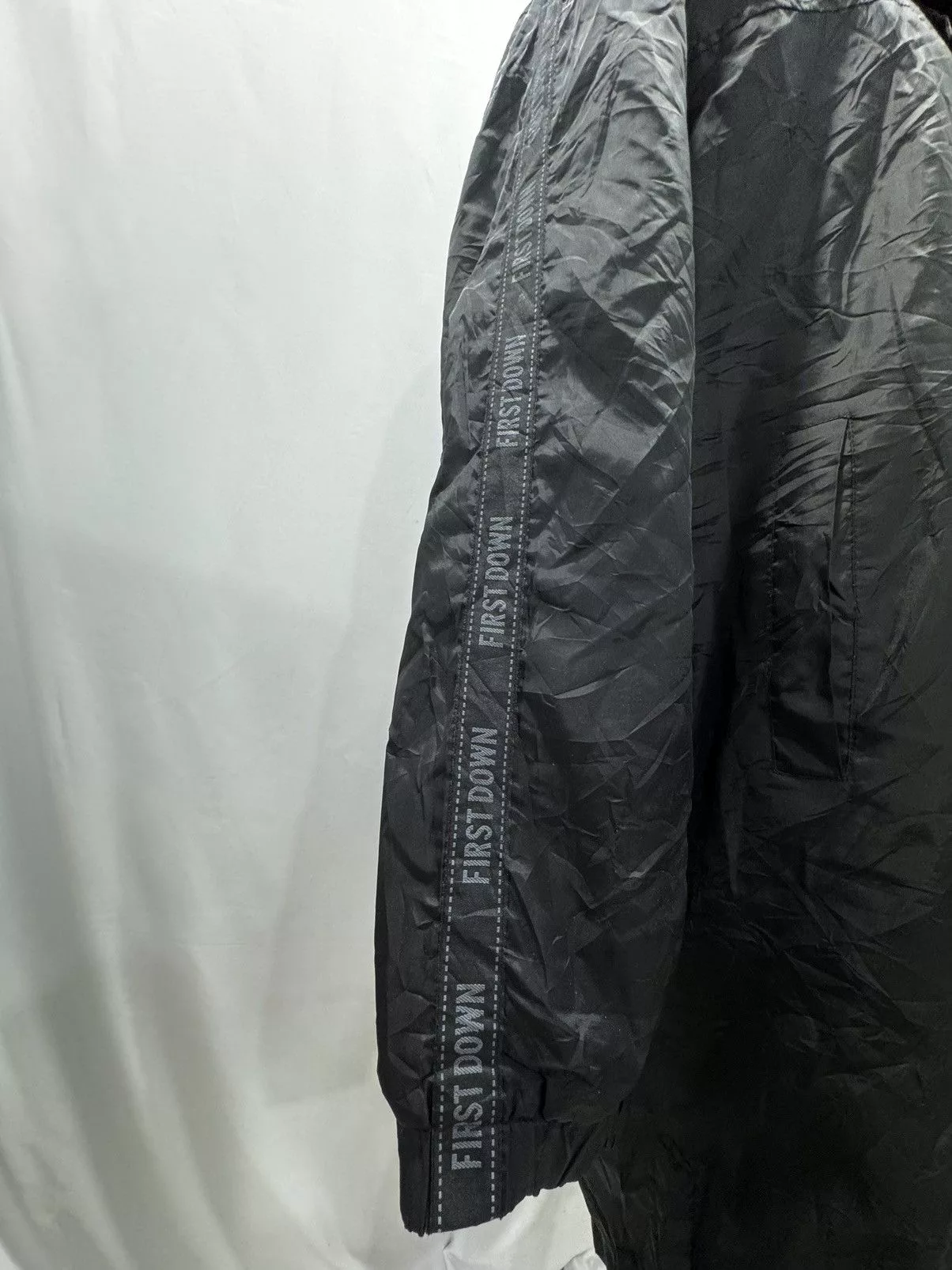 First MFG Co. Light Jackets First MFG Co. FIRST DOWN Long Hoodies Jacket Black Gorpcore
