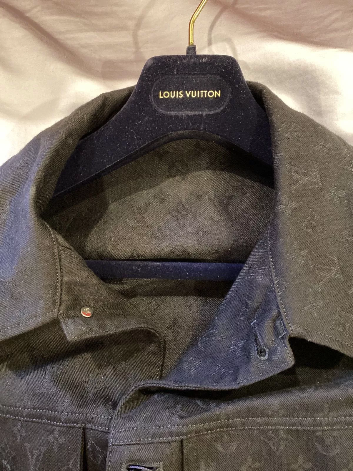 Louis Vuitton Denim Jackets Louis Vuitton denim monogram jacket Black