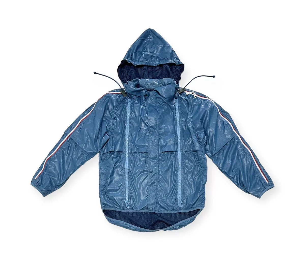 Final Home Light Jackets Final Home × Issey Miyake Grailed Final Home Runaway Survival Jacket by Issey Miyake Blue Vintage