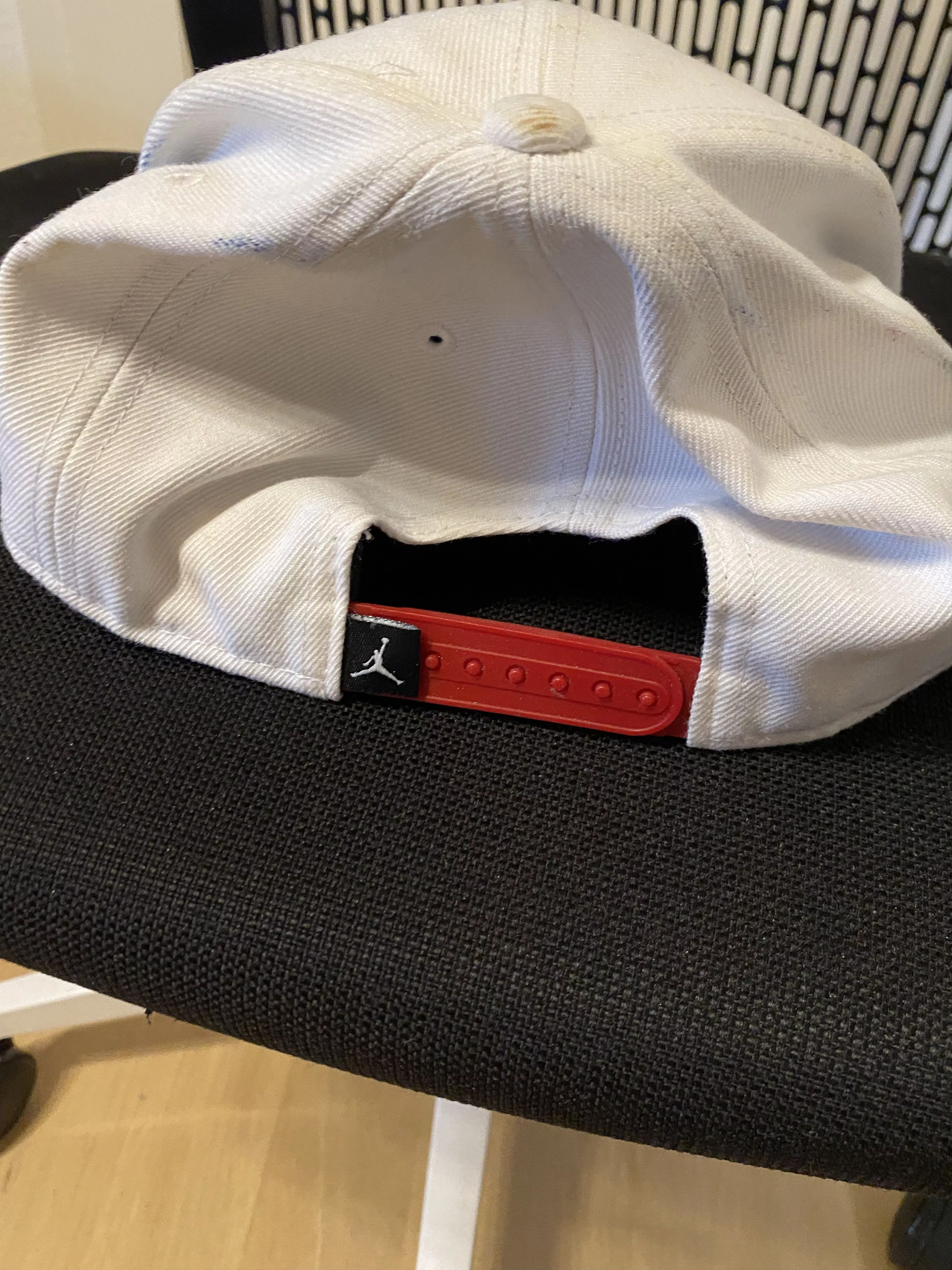Jordan Brand Hats Jordan Brand × Nike Jordan jumpman red Elephant print cap White