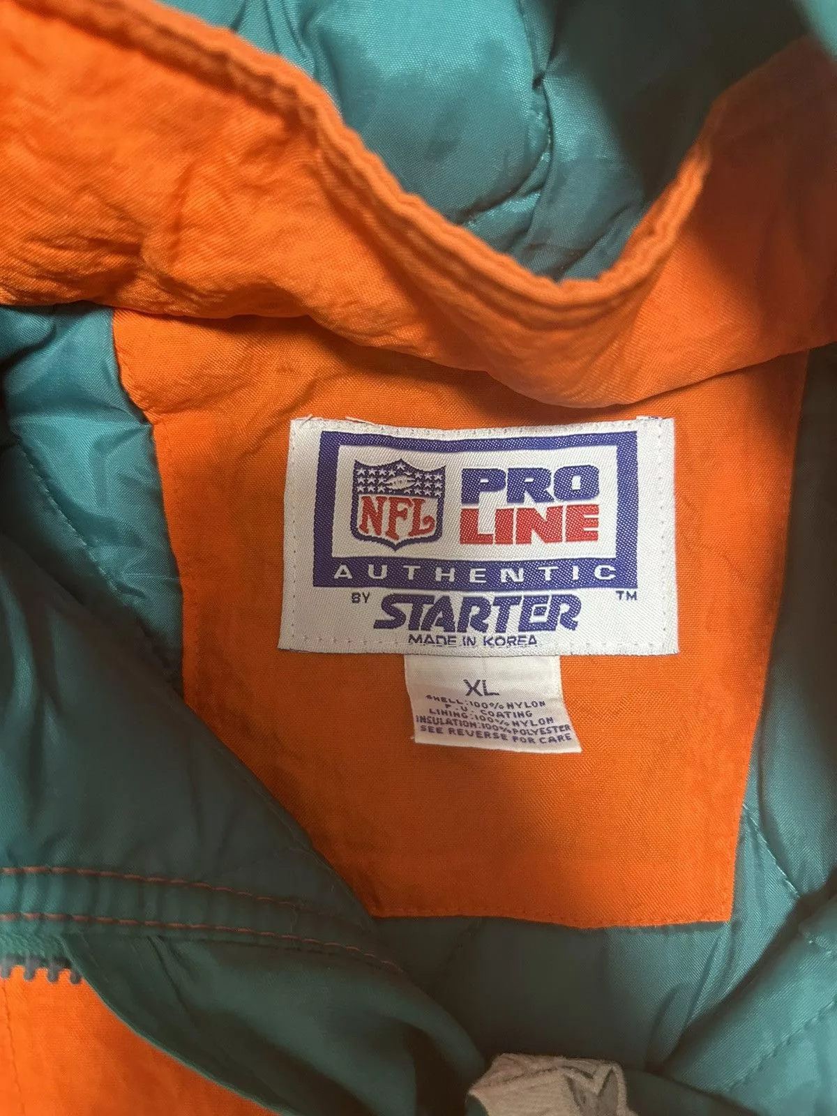Starter Jerseys Starter × Vintage Vintage 90’s Miami Dolphins Jumper Blue