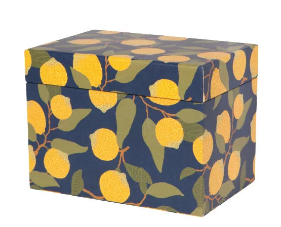 Recipe Card Box Lemons