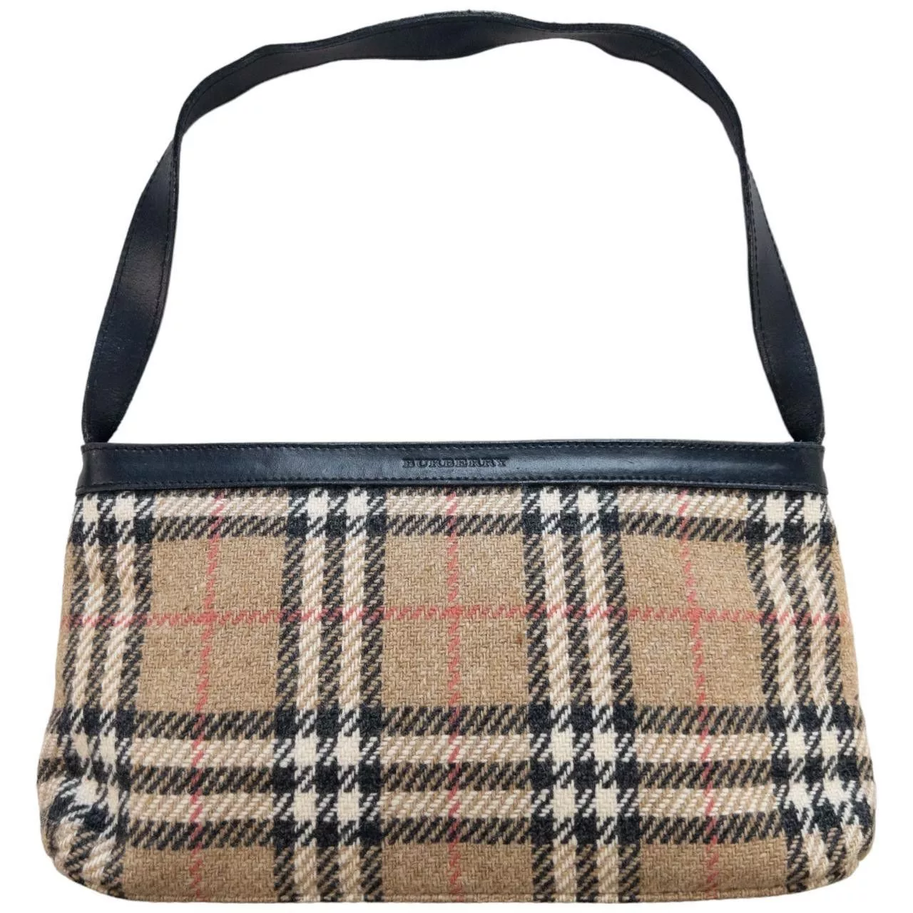 Burberry Handle Bags Vintage Burberry Nova Check Shoulder Bag Brown
