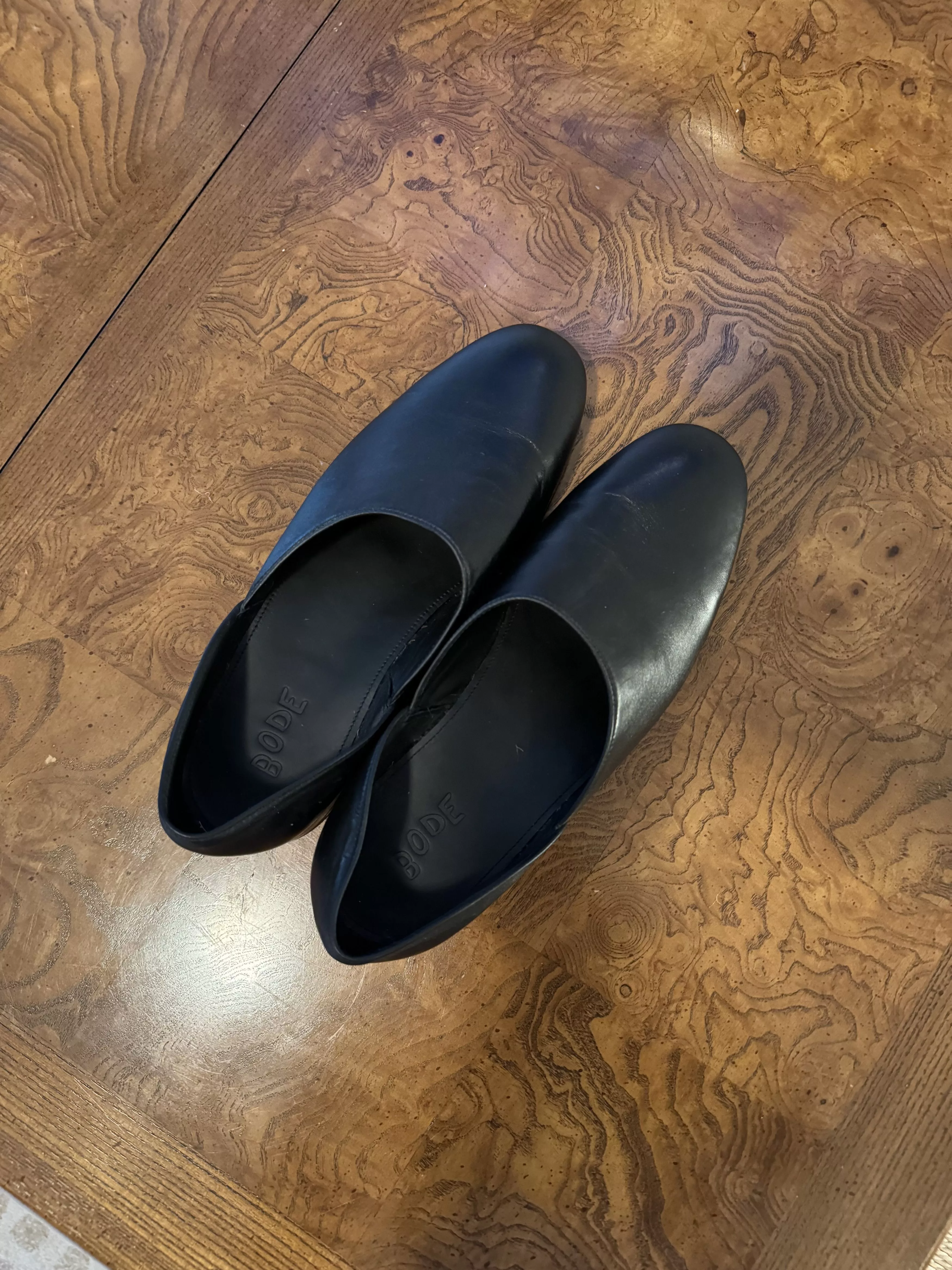Bode Casual Leather Shoes Bode Black Leather House Shoe