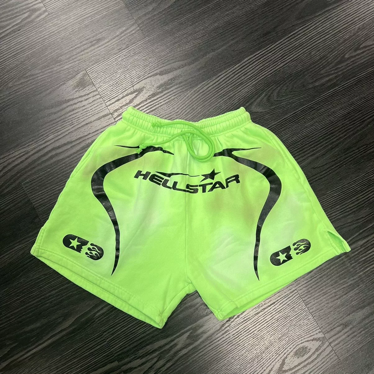 HELLSTAR Shorts Hellstar Neon Green Warm Up Shorts