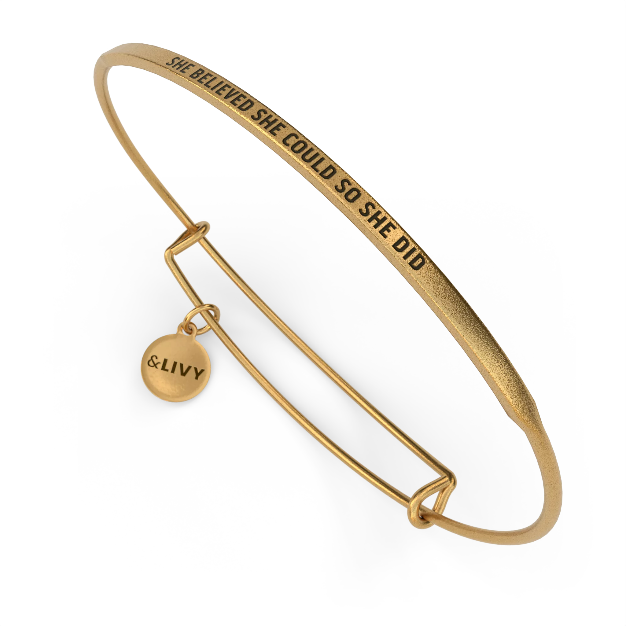 She Believed She Could So She Did Bangle