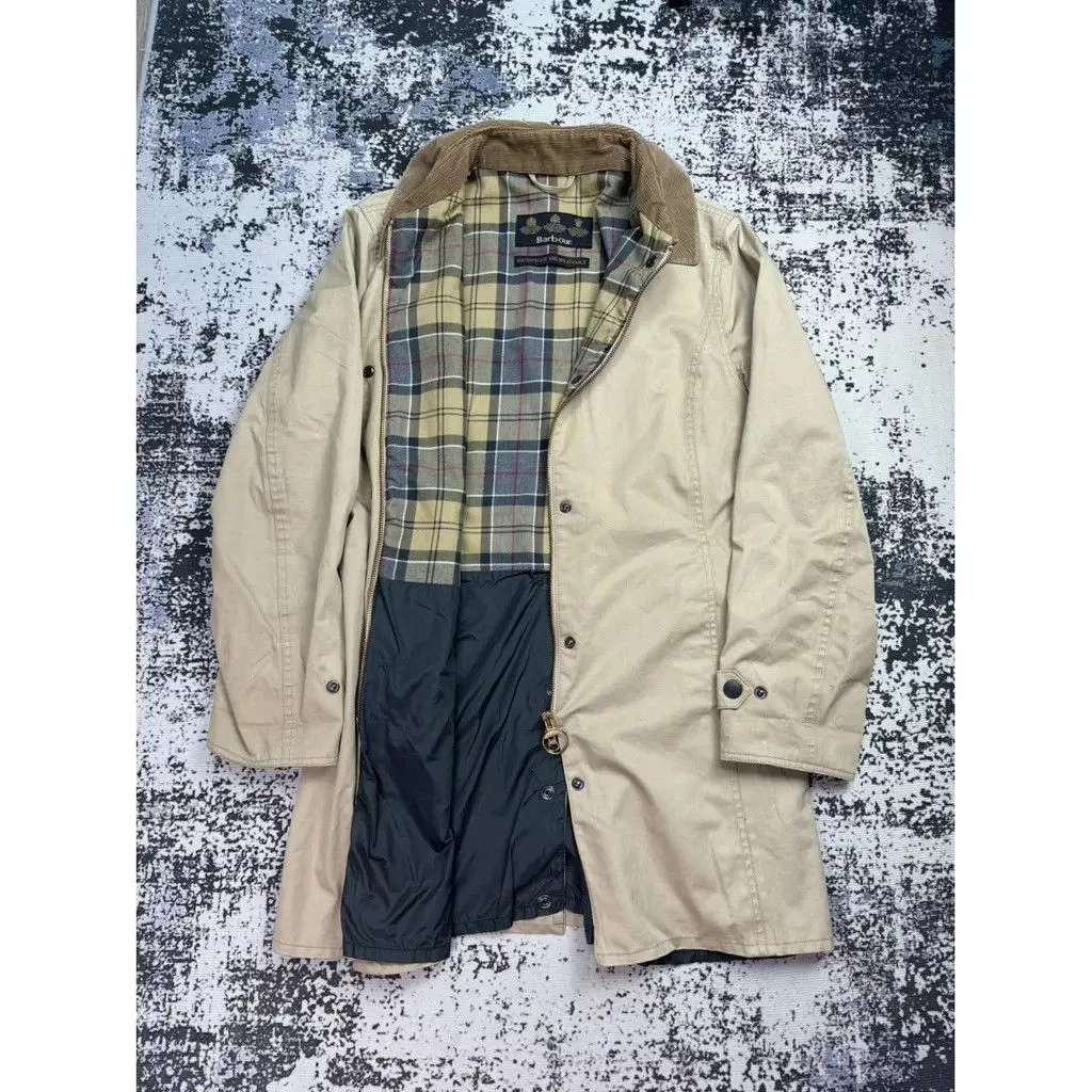 Barbour Coats Barbour coat with pattern Size: 42 fit XL Beige
