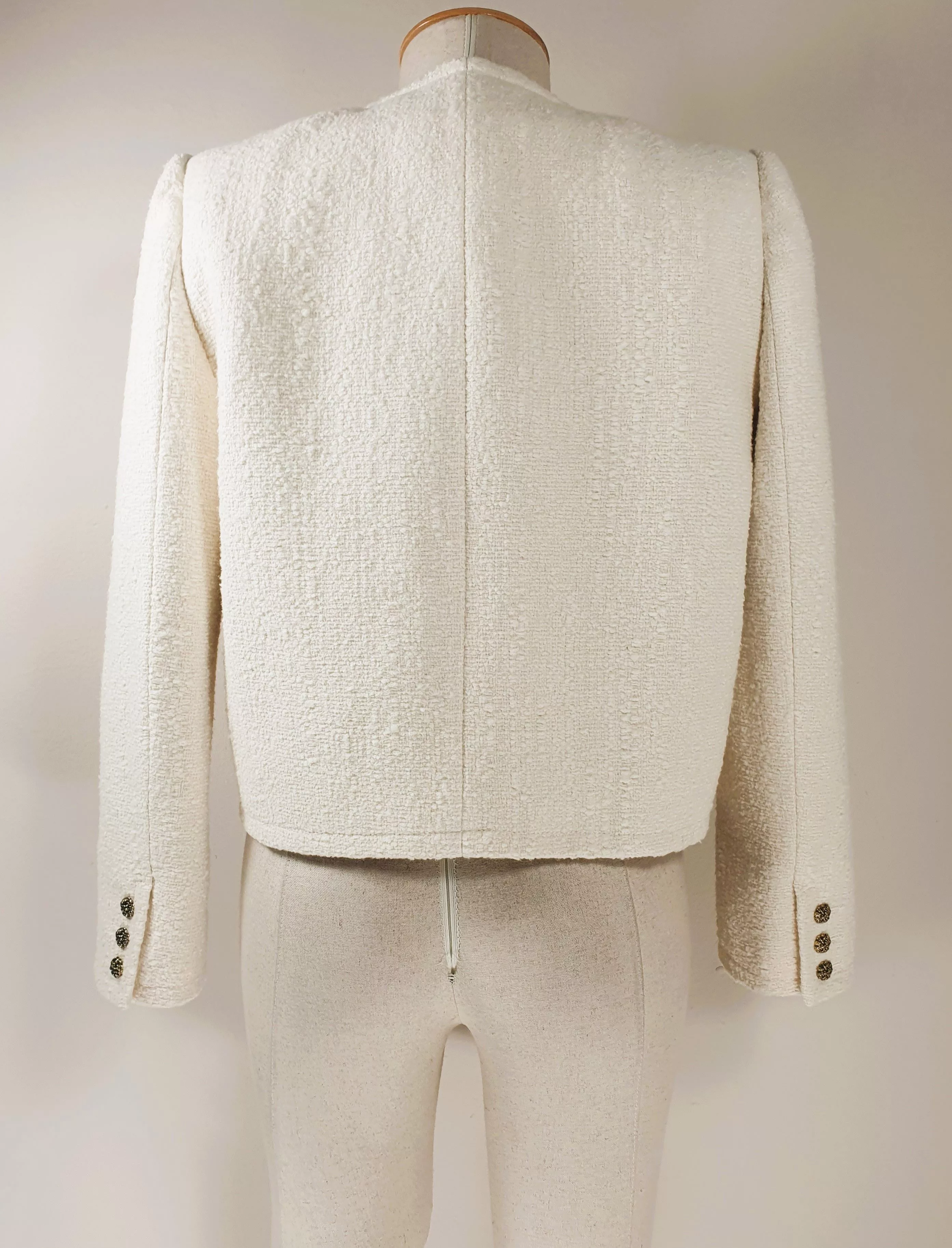 ba&sh Jackets ba&sh Tweed Ecru Jacket Beige