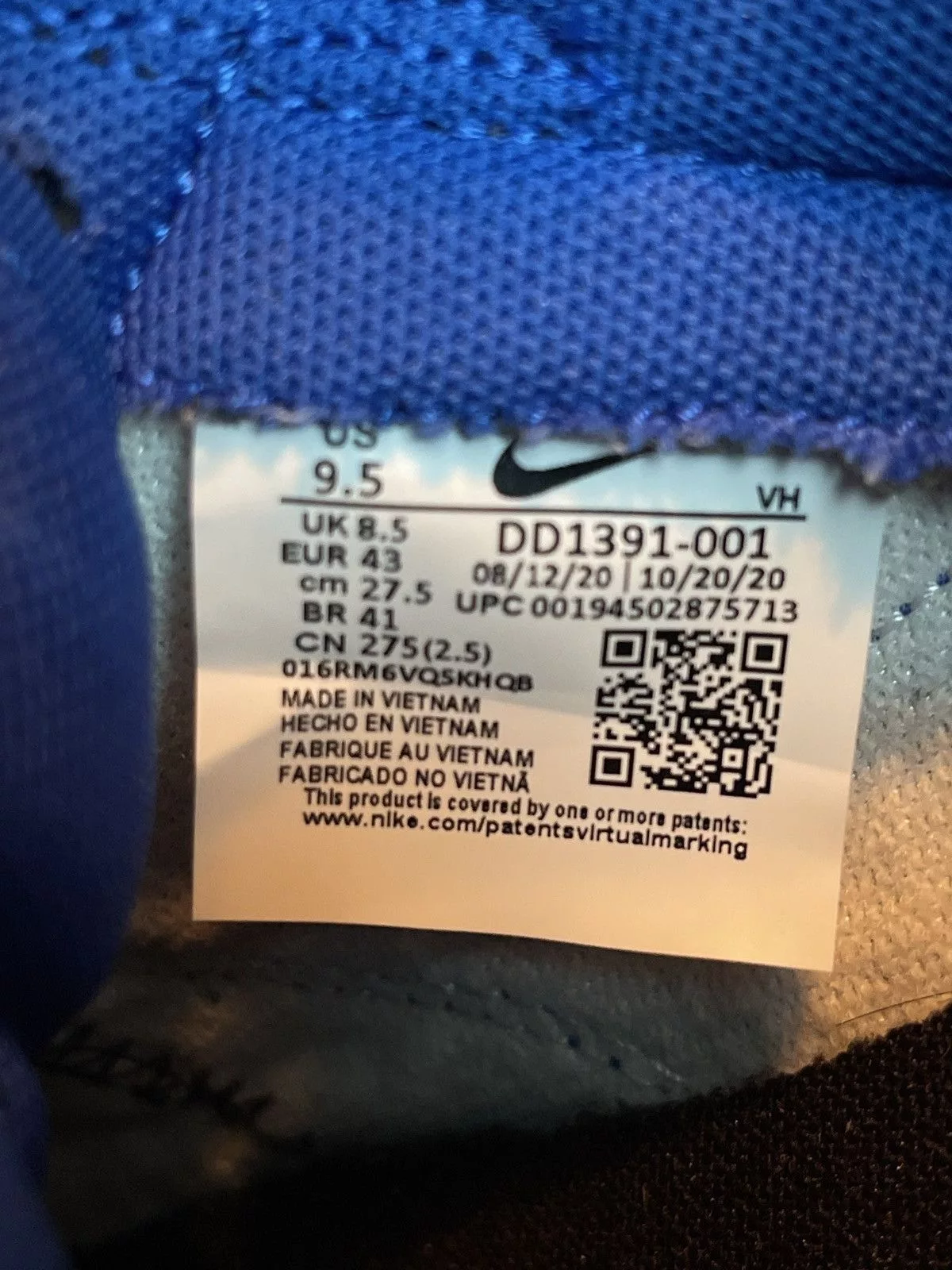 Nike Casual Leather Shoes Nike Dunk Low Retro Hyper Cobalt Multi