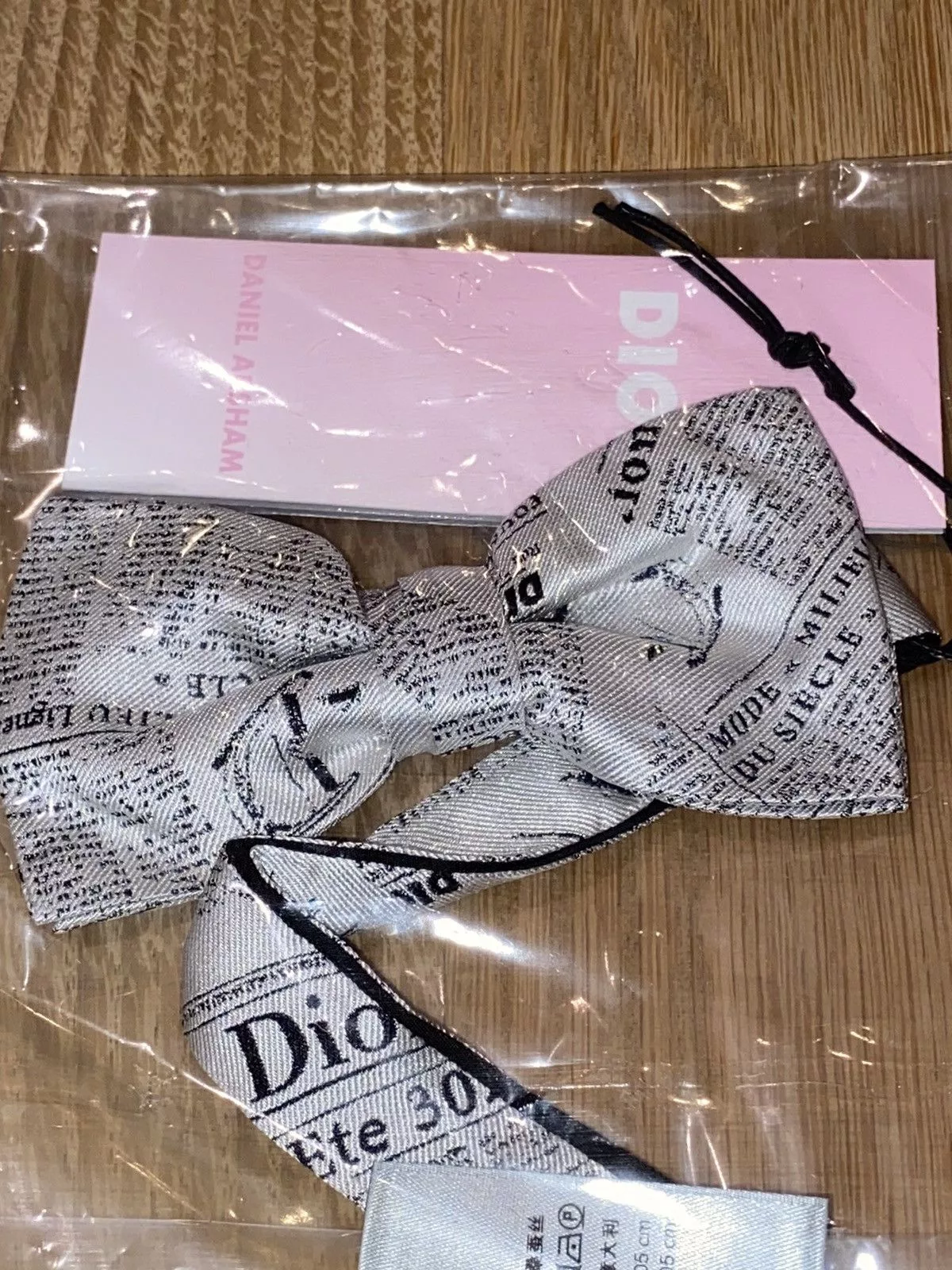 Daniel Arsham Ties Pocketsquares Daniel Arsham × Dior Daniel Arsham x Dior Bowtie Newspaper Multi