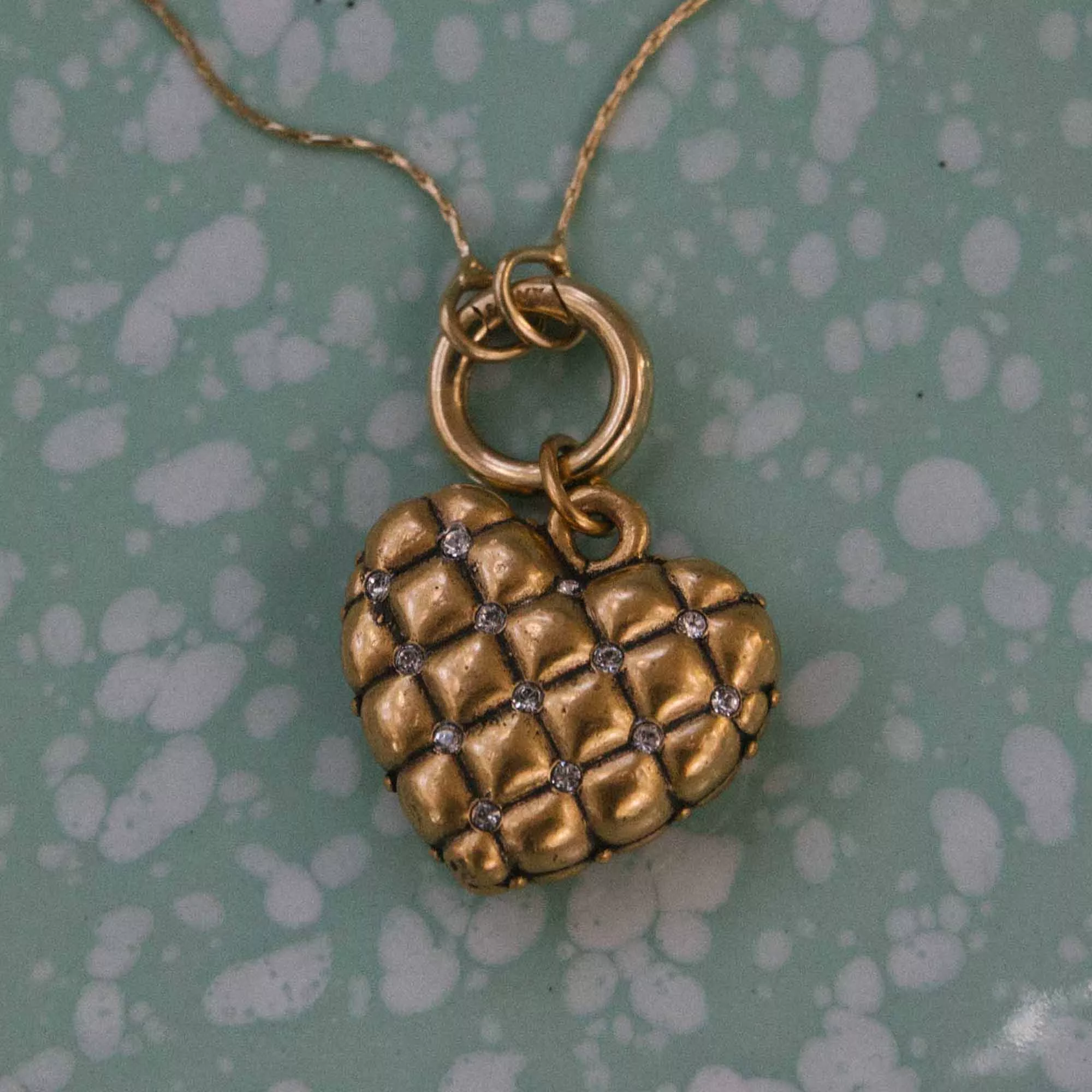 The Quilted Heart Charm
