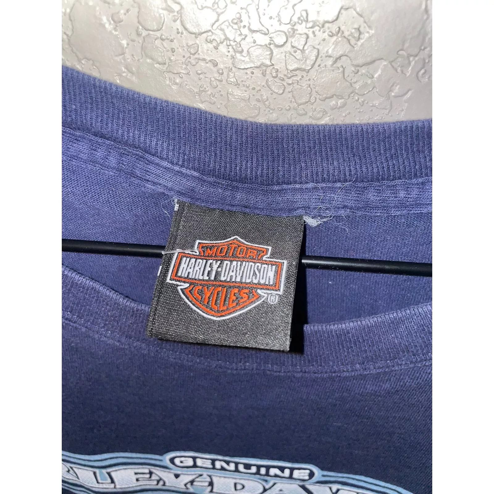 Harley Davidson Short Sleeve T Shirts 2000s Harley Davidson Vancouver BC Canada Tank Sleeveless M Blue