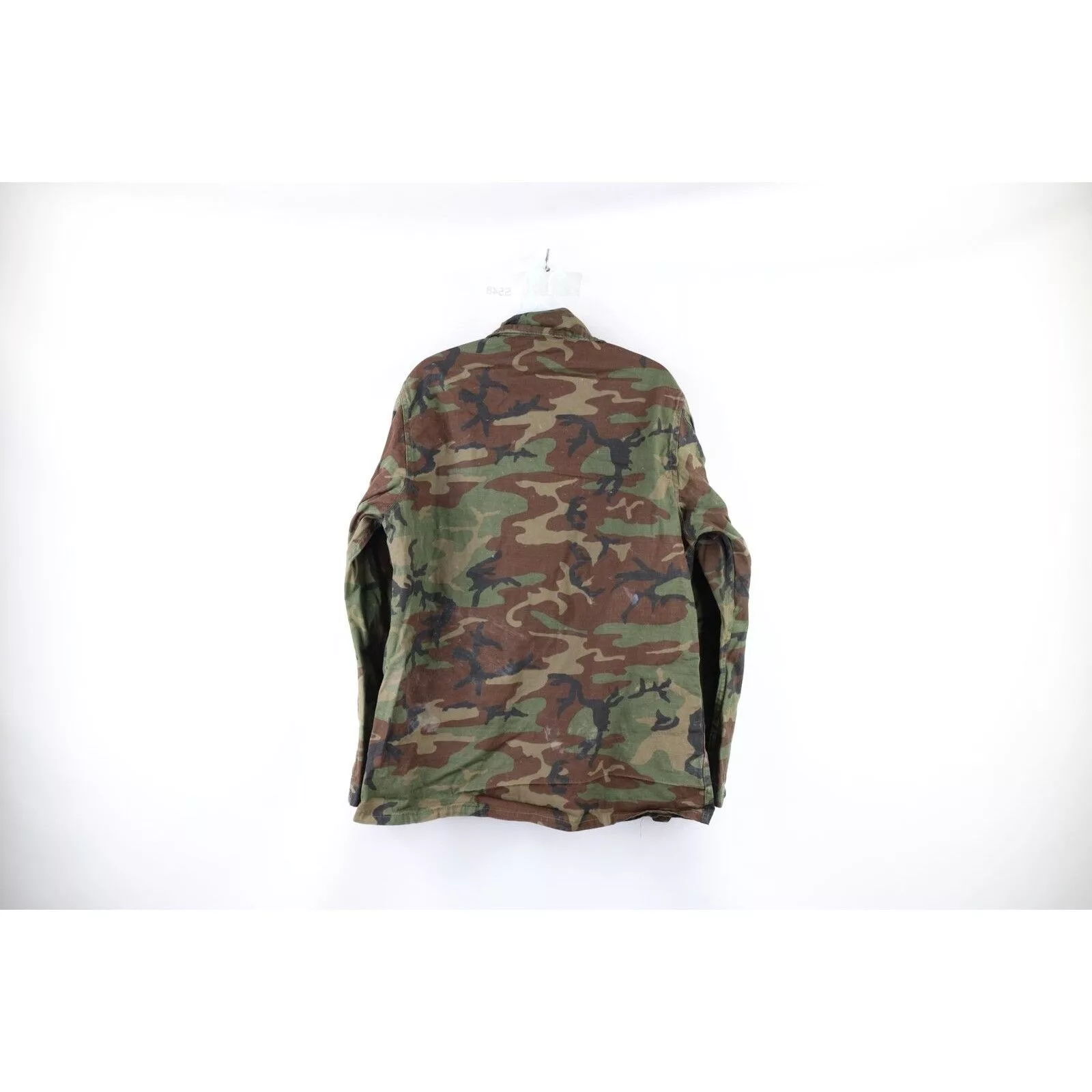 Vintage Light Jackets Vintage 70s Thrashed Ripstop Poplin Camouflage Jacket Multi
