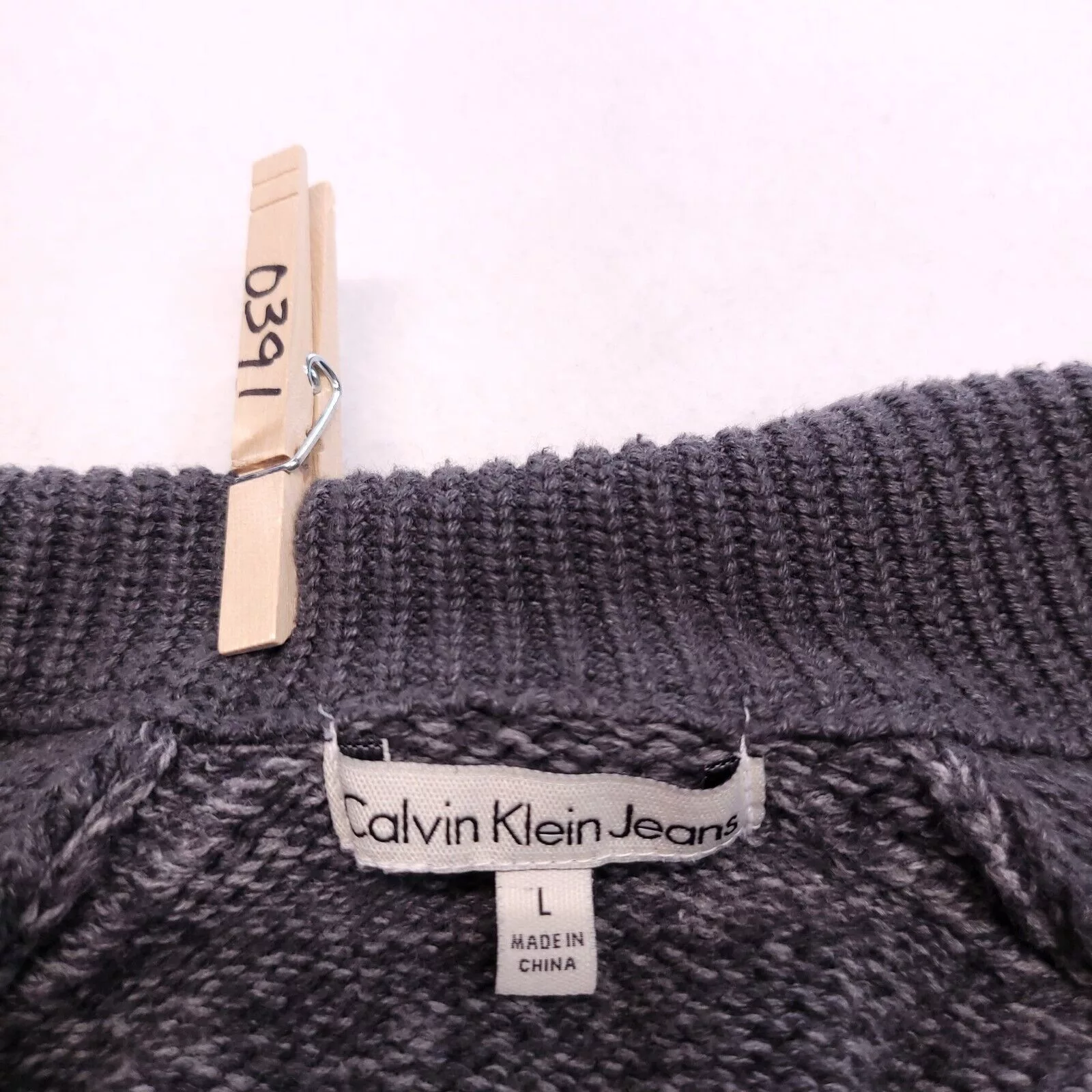 Calvin Klein Jackets Calvin Klein Jeans Zip Up Pullover Jacket Womens Size L Gray
