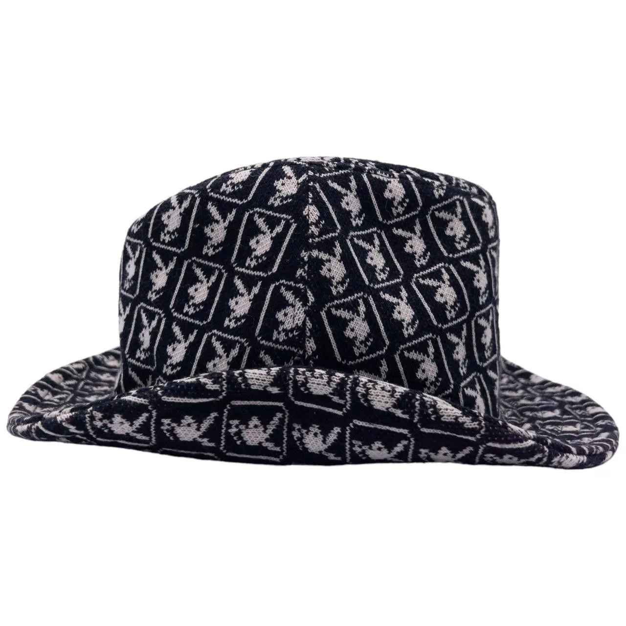 Playboy Hats Vintage Playboy Monogram Hat Black