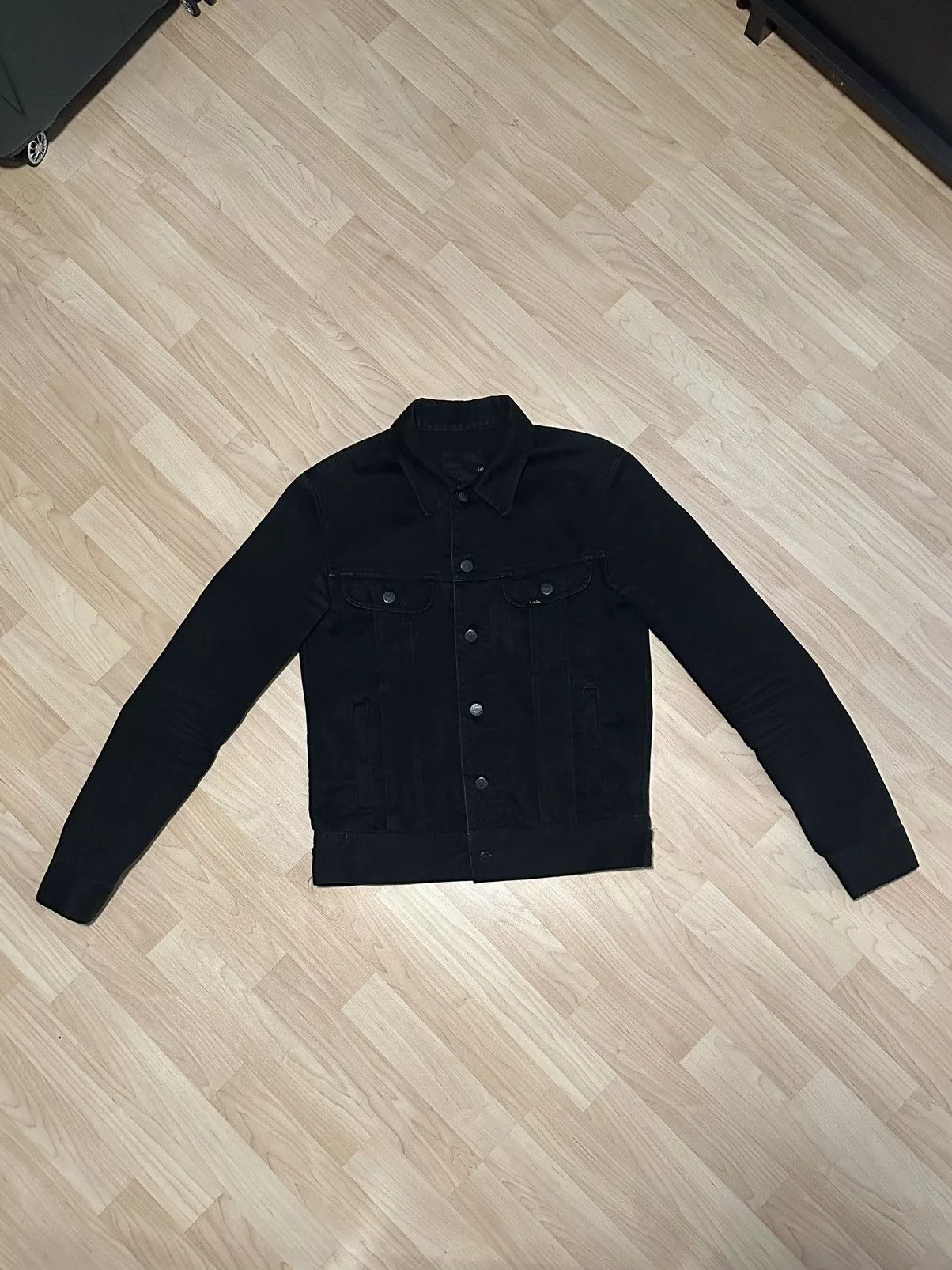 Japanese Brand Denim Jackets Japanese Brand × Lad Musician Black Denim Jacket