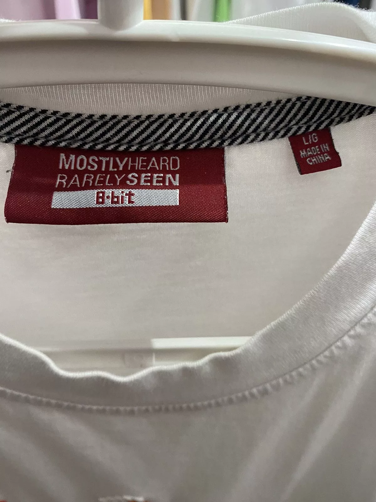 Mostly Heard Rarely Seen Short Sleeve T Shirts Mostly Heard Rarely Seen 8-bit OW tee White Streetwear