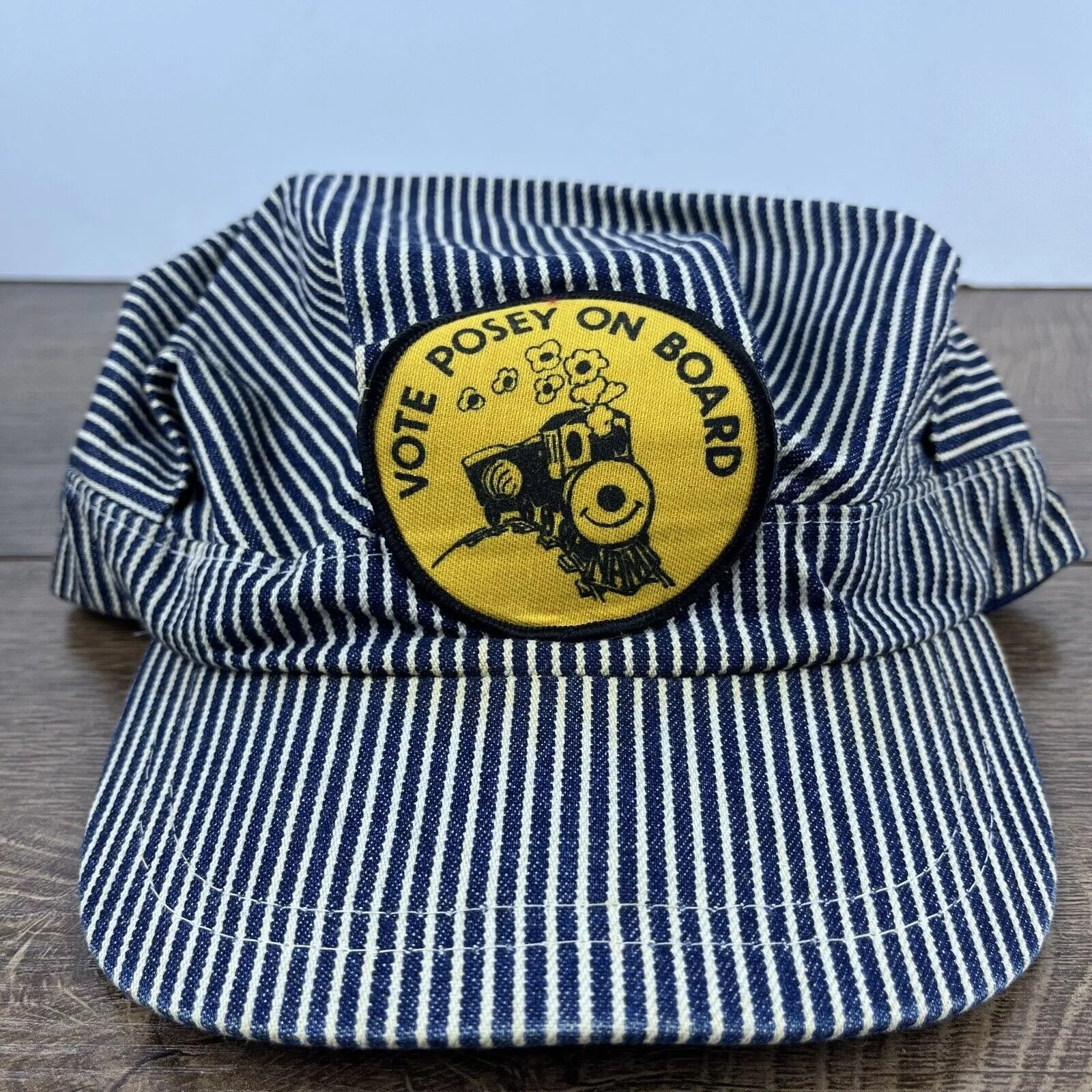 Other Hats Other Vote Posey On Board Hat Train Conductor Gray Snapback Hat Ad