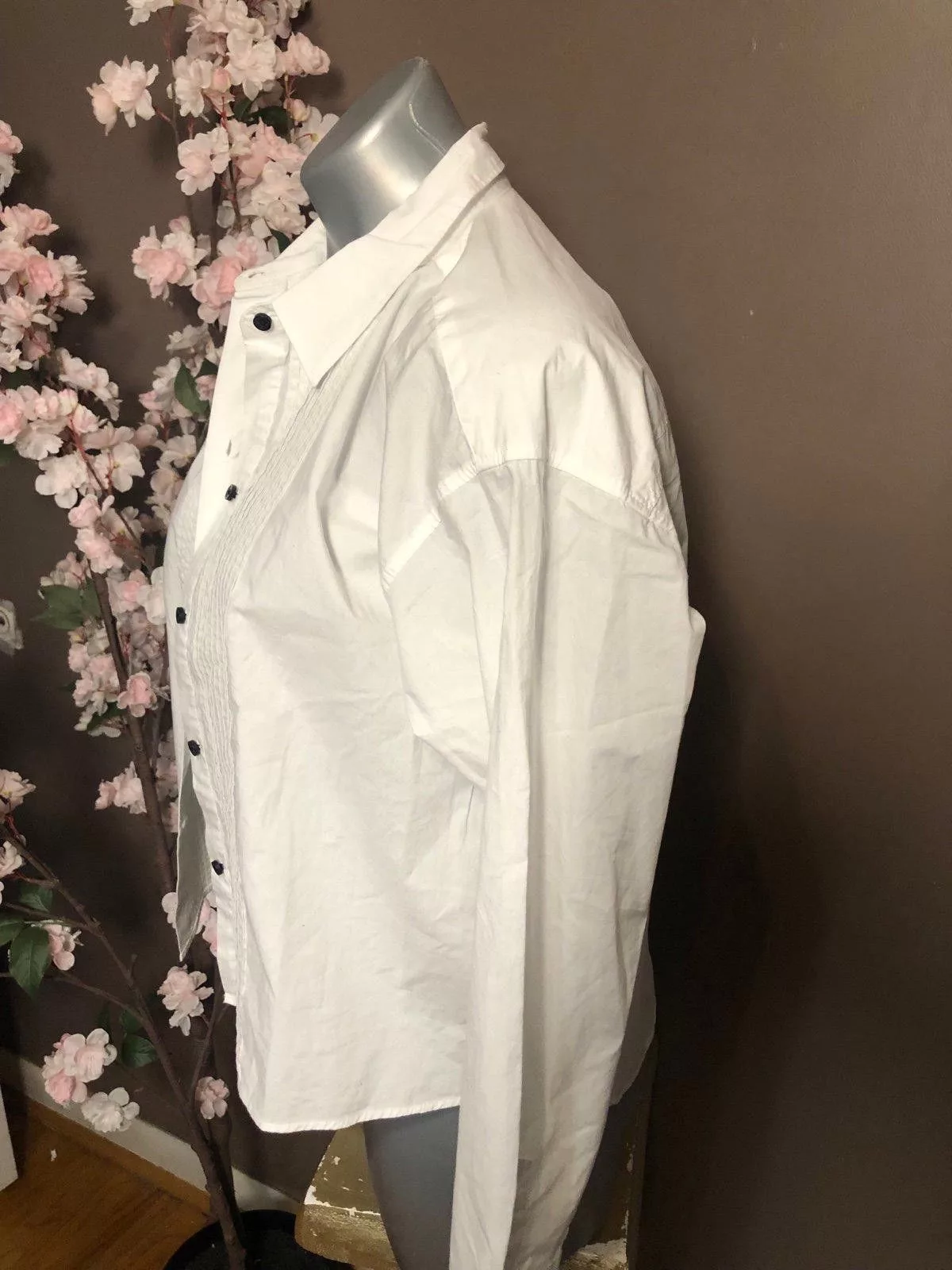 J.Crew Button Ups J.Crew top button down shirt tuxedo design White