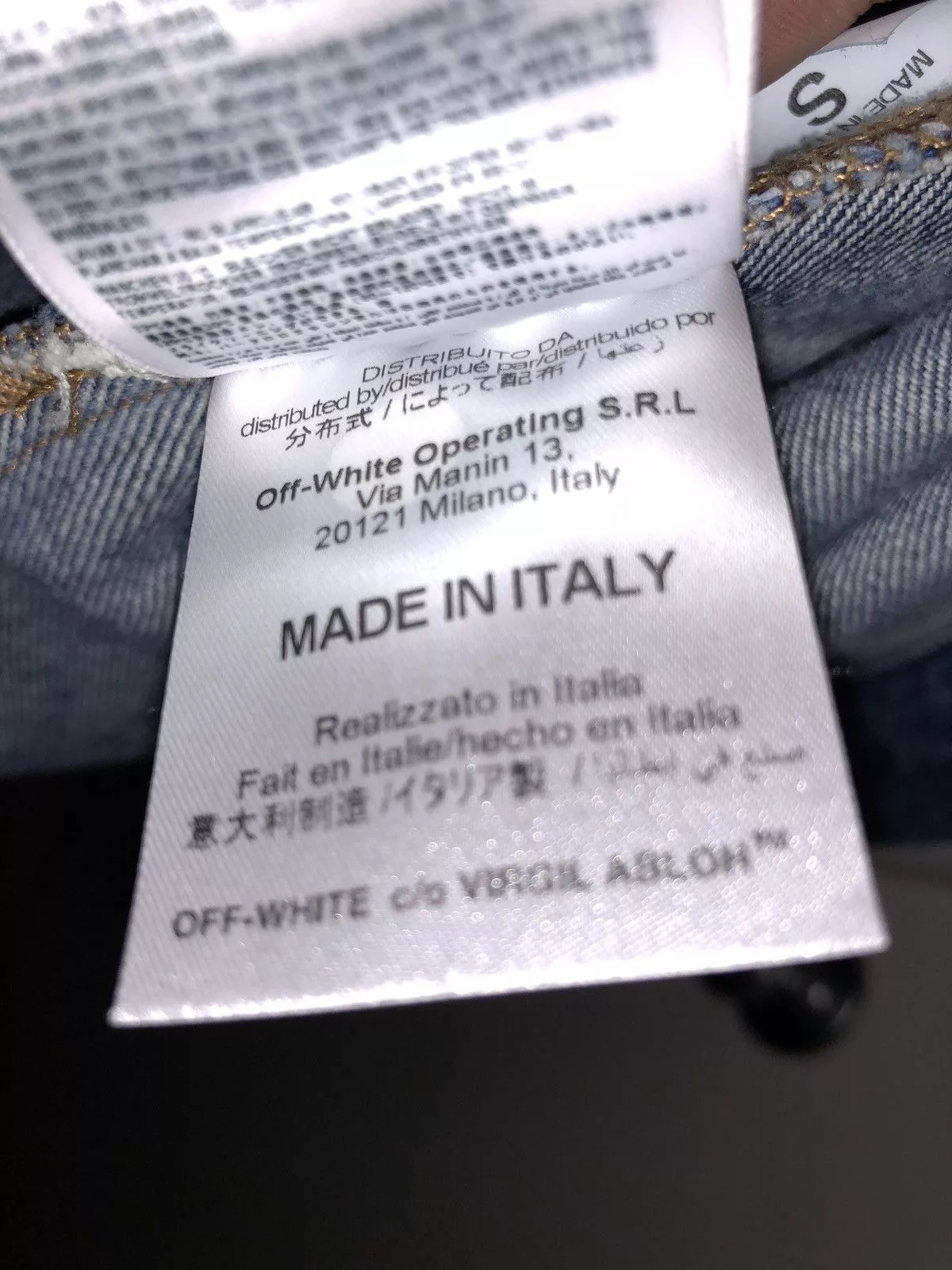 Off-White Denim Jackets Off-White Denim Jacket Blue