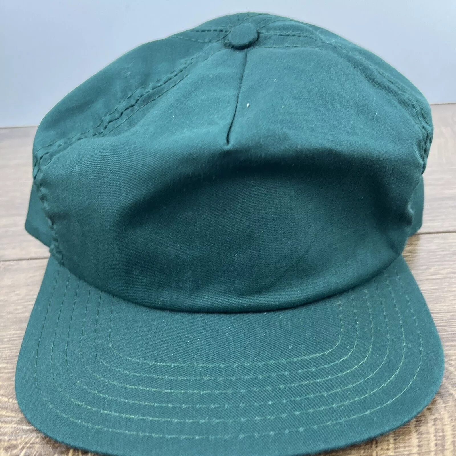 Other Hats Other Plain Green Hat Snapback Adjustable Adult Size Hat Green Cap