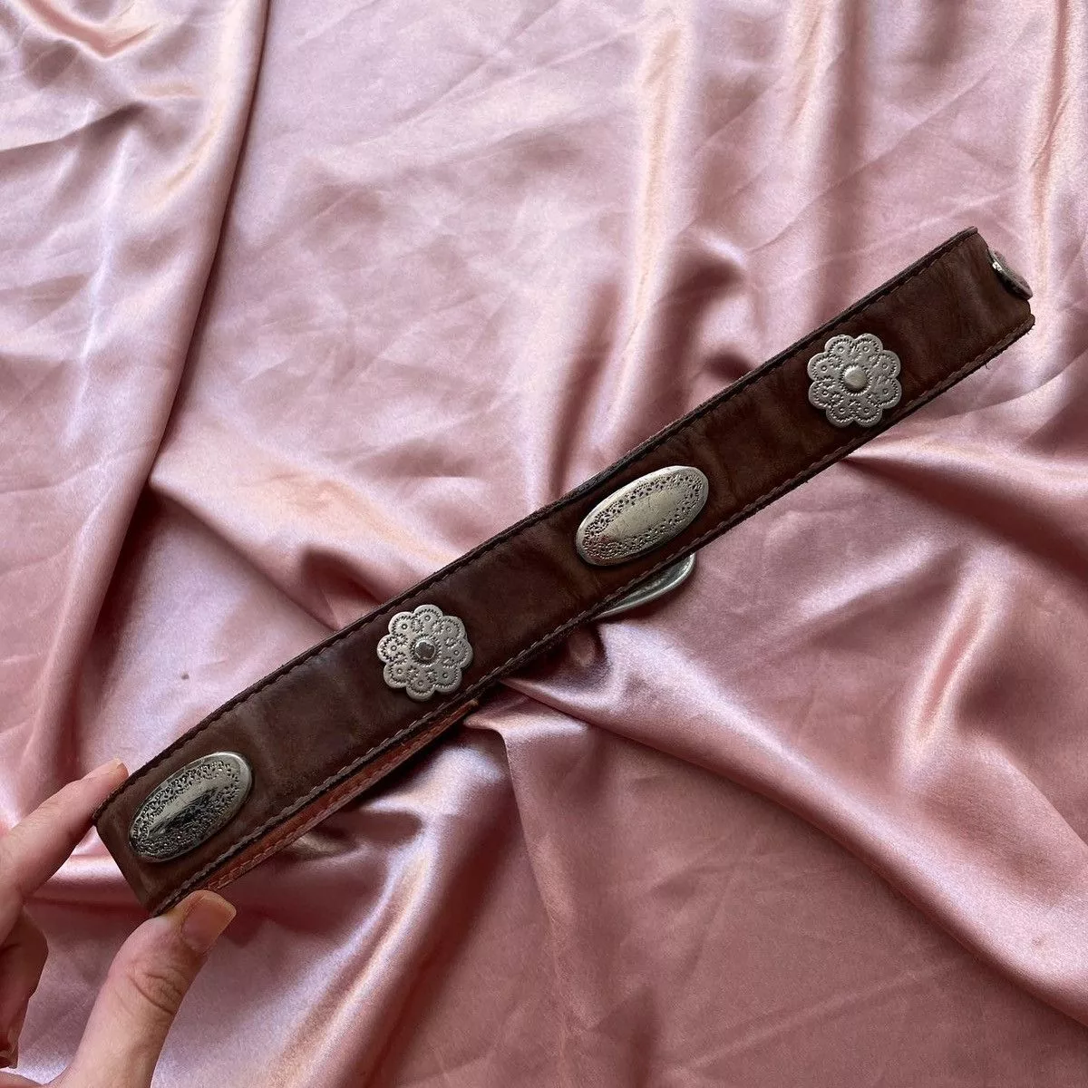 Vintage Belts Vintage leather belt Brown