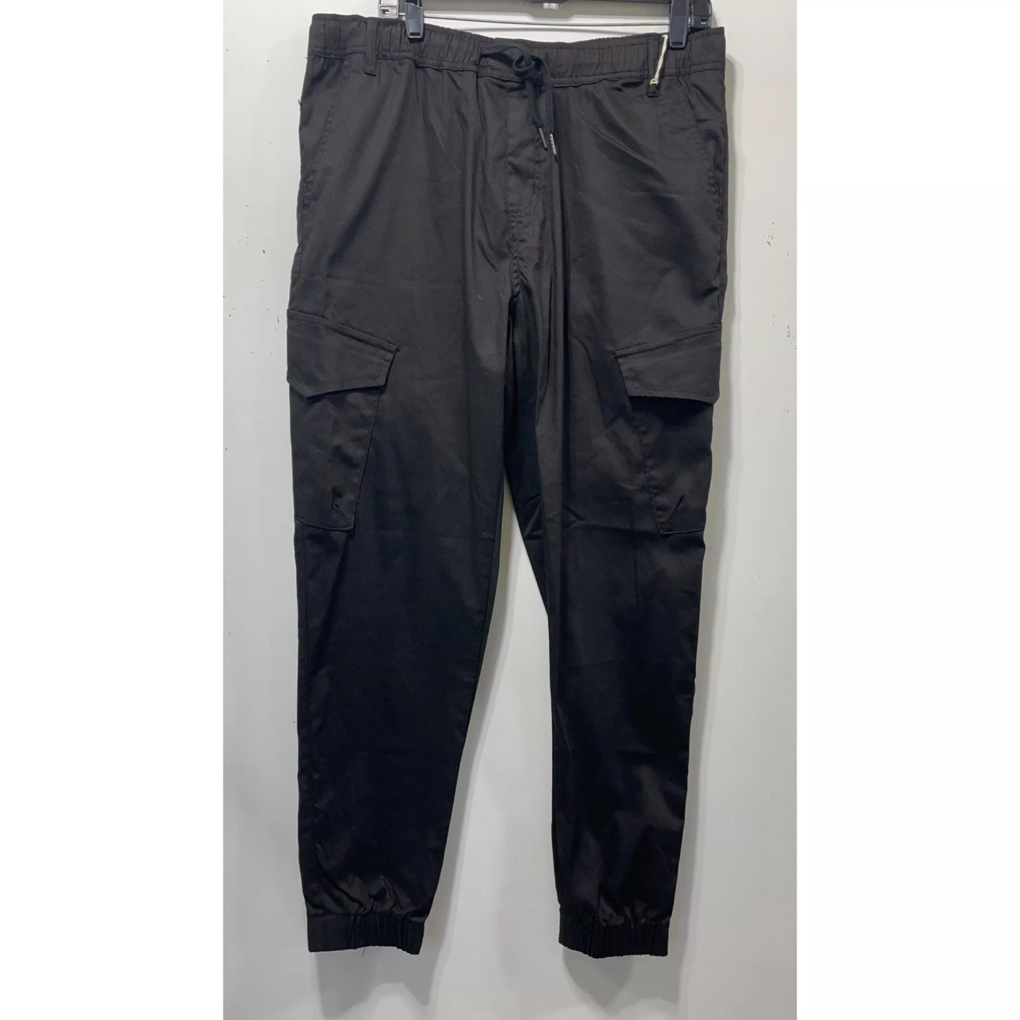 Other Joggers Other Kreamy - Women's High-Rise Baggy Cargo Jogger - Medium Stret Black