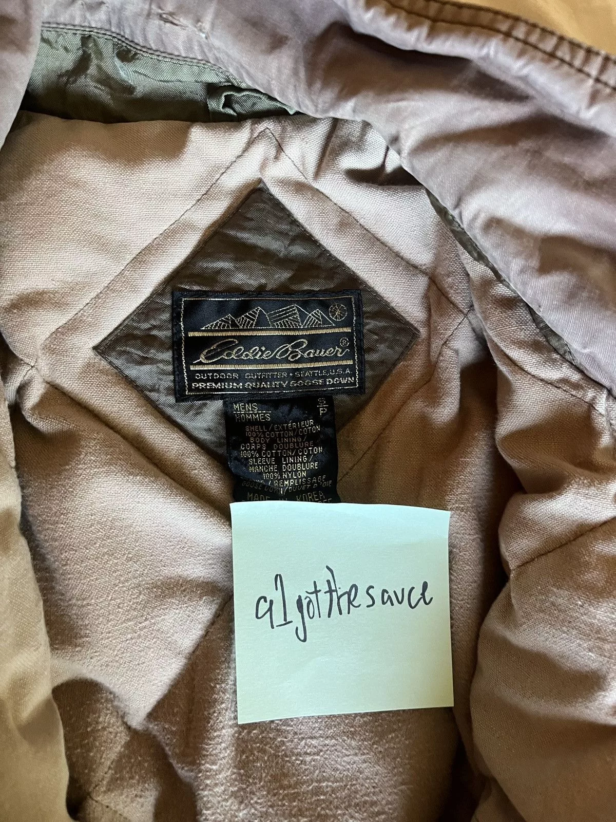Eddie Bauer Light Jackets Eddie Bauer Goose Down Jacket (small) Pink