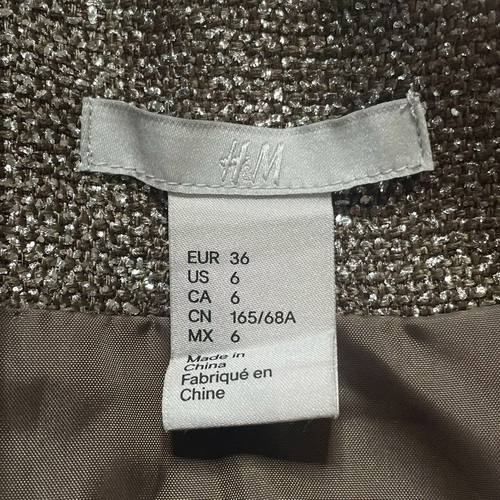 H&M Mini Skirts NWOT H&M Metallic Skirt Brown