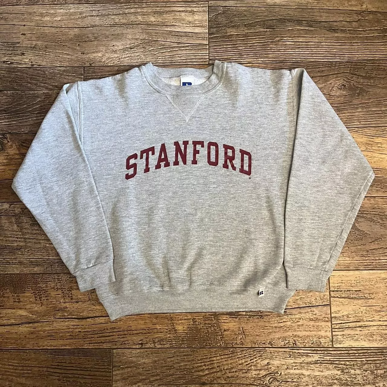 Russell Athletic Sweaters Knitwear Russell Athletic Vintage 90’s Stanford Russell Sweater Gray