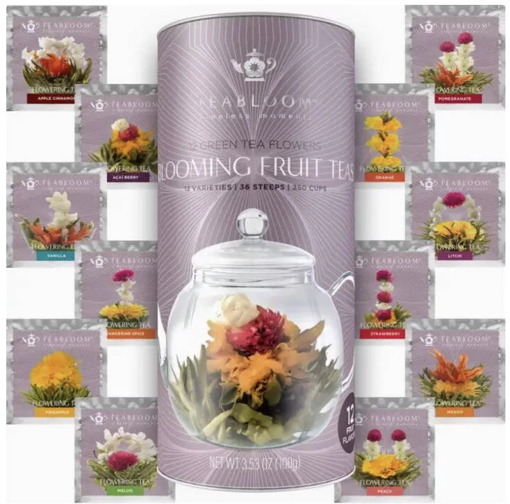 Teabloom Fruit Blooming Teas – 12 Unique Flower