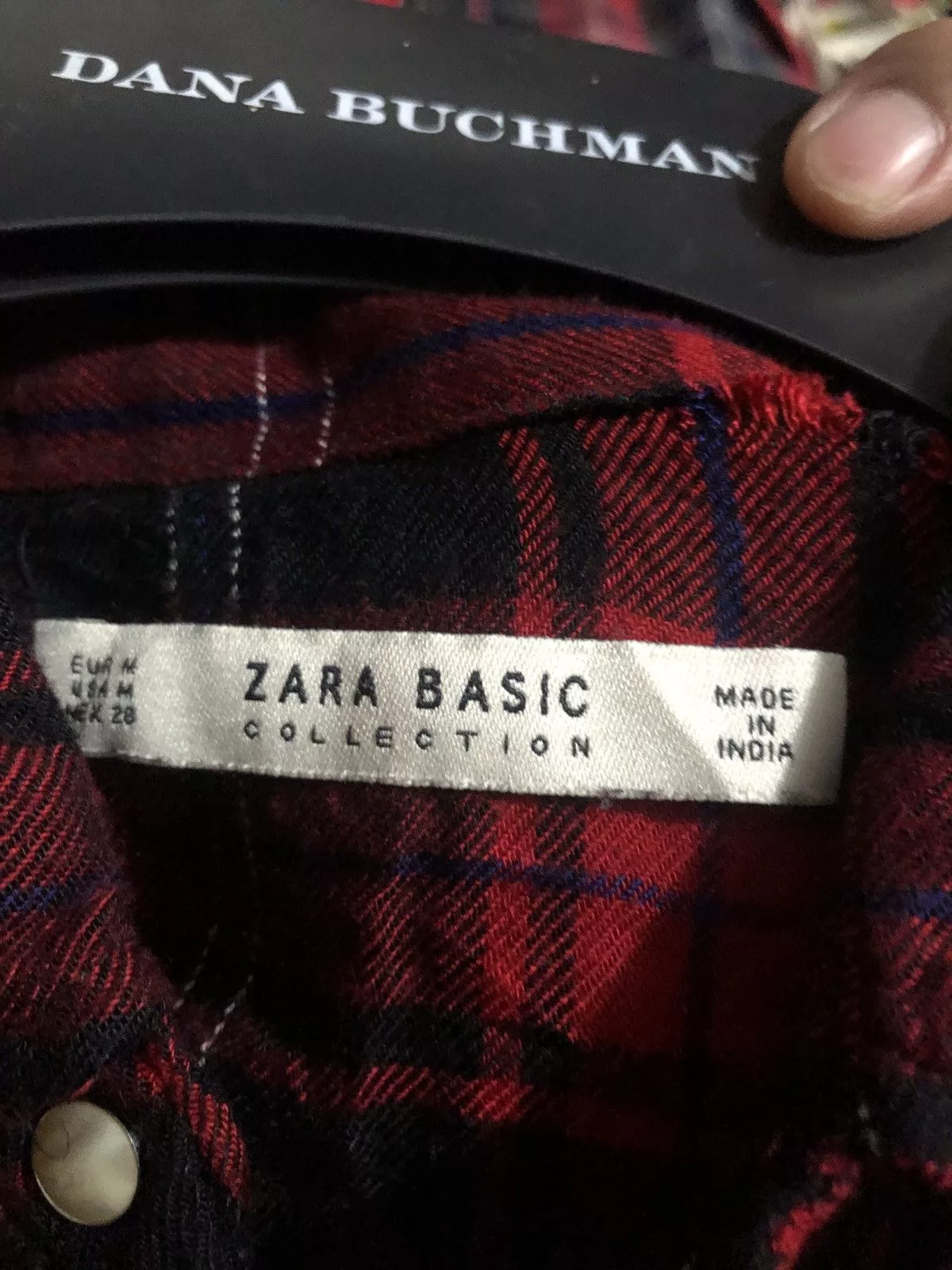 Vintage Shirts Button Ups Vintage × Zara VINTAGE x ZARA BASIC x SHIRTS BLACK RED