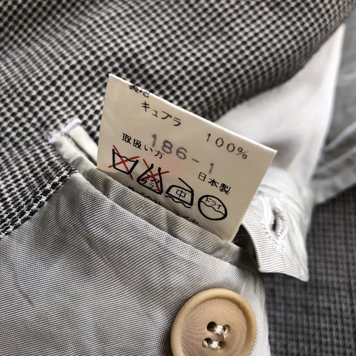 Kenzo Blazers KENZO Plaid Design Blazer Gray
