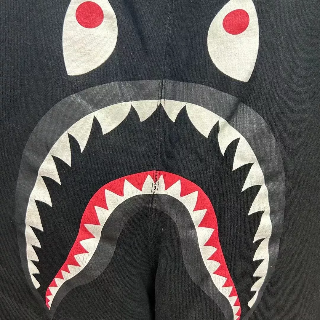 Bape Sweatpants Joggers Bape SHARK SWEAT PANTS Black