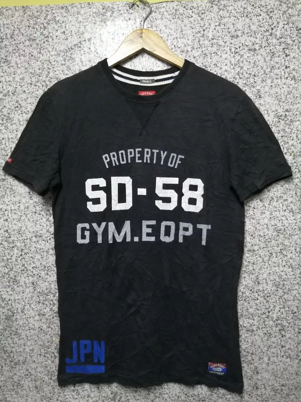 Superdry Short Sleeve T Shirts Superdry × Vintage SUPERDRY JAPAN VERY RARE Black