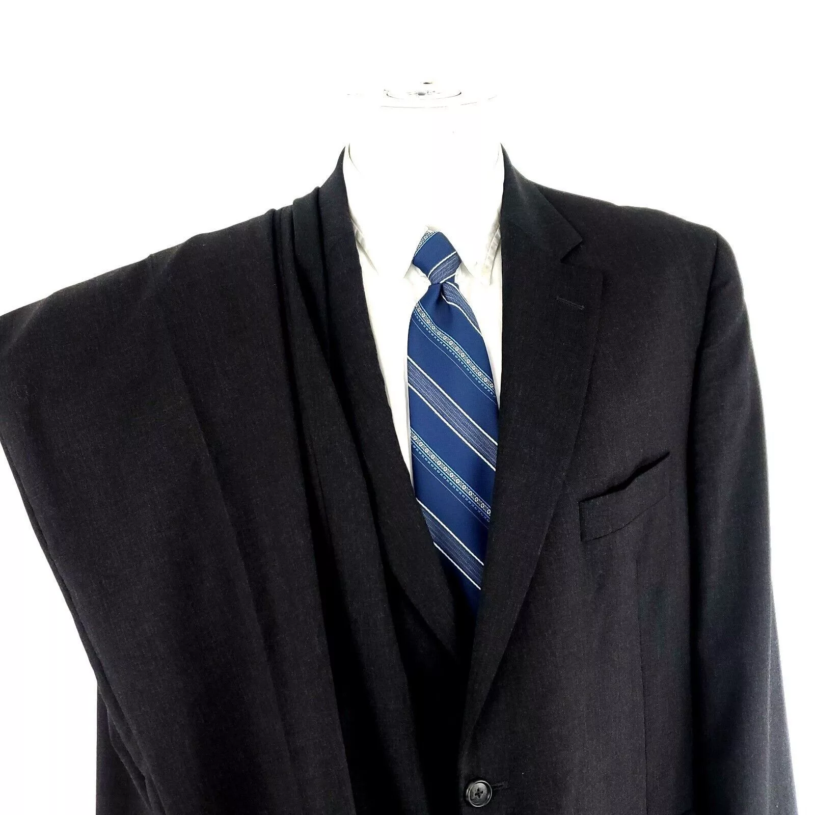 Jack Victor Suits Jack Victor Vogue Ct Wool 2 Button 2 Piece Suit 44L Gray 42/