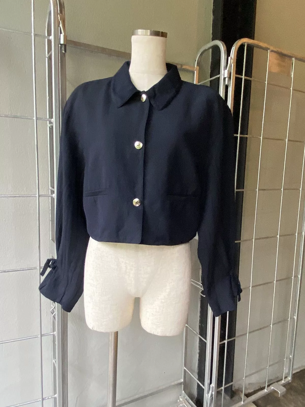 Claude Montana Jackets Claude Montana black crop jacket