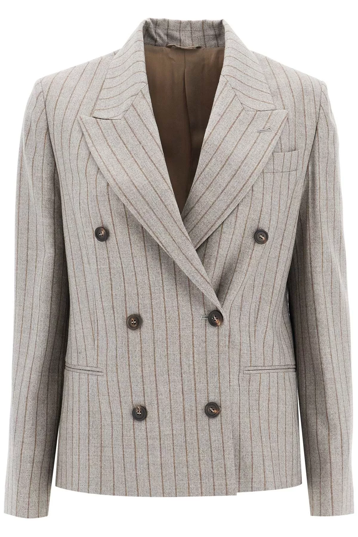 Brunello Cucinelli Jackets BRUNELLO CUCINELLI Double-Breasted Mouliné P Multi