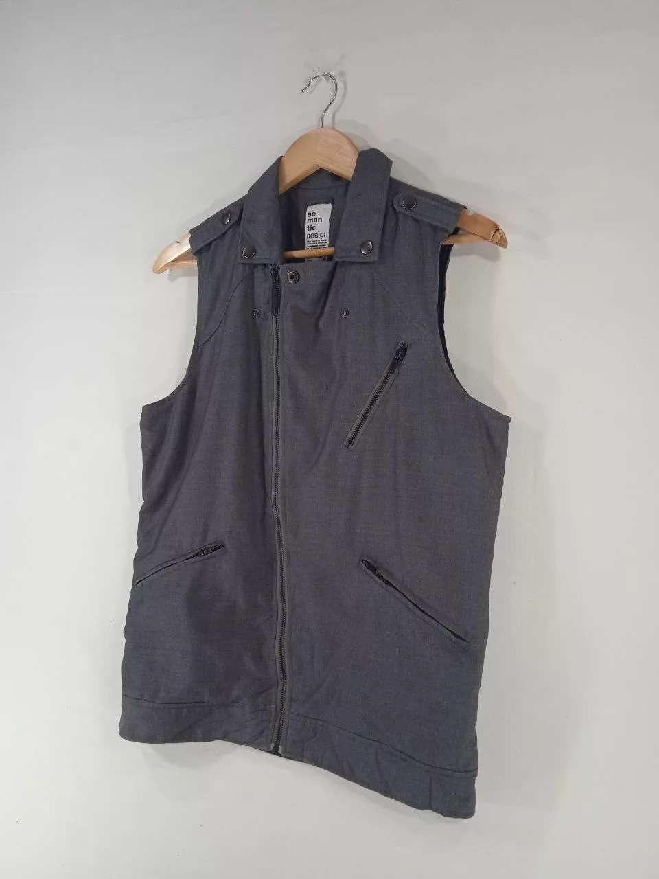 semanticdesign Vests semanticdesign Very Rare Semantic Design Vest Punk Design Multi Avant-Garde