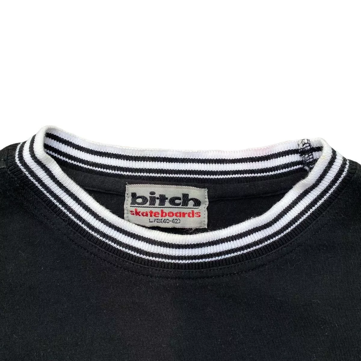 Vintage Short Sleeve T Shirts Bitch Skateboards Vintage Shirt. #W Black