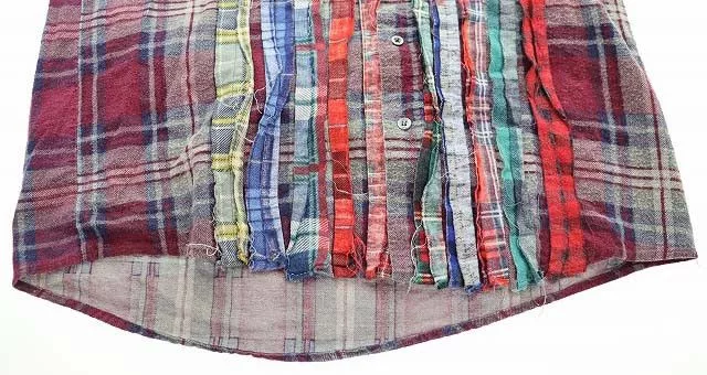 Needles Shirts Button Ups Needles Shirt Checkered Reconstructed Long Sleeve Multicolor
