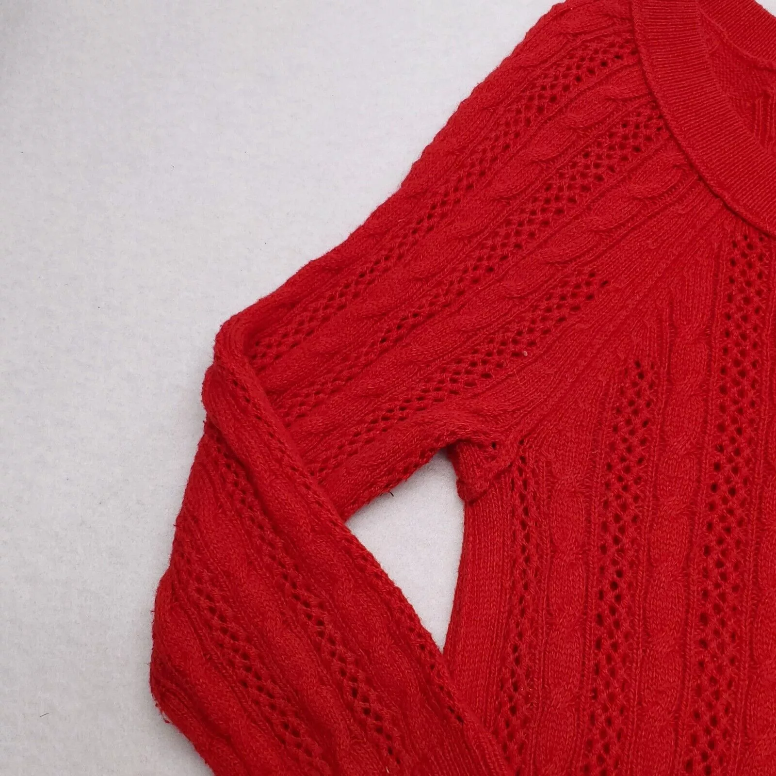 American Eagle Outfitters Vests American Eagle Outfitters American Eagle Pullover Cotton Sweater Womens Size S Red
