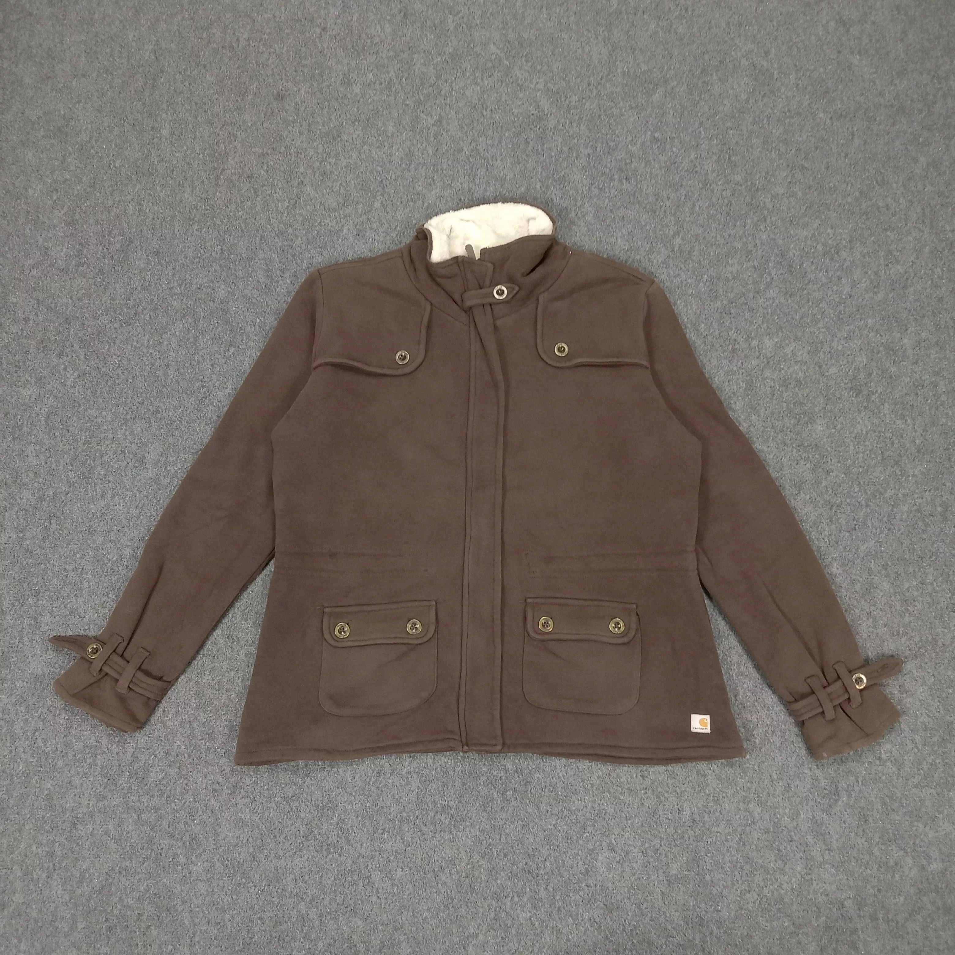 Carhartt Jackets Carhartt × Vintage Carhartt for Women Streetwear Winter Parka Jacket Brown