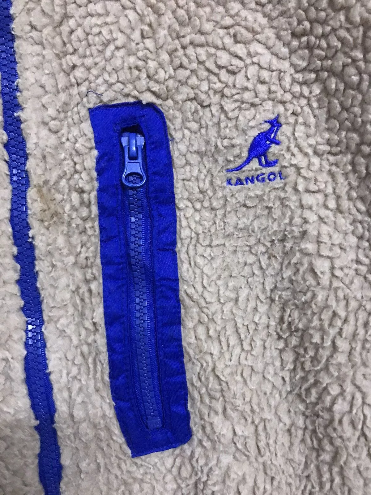 Kangol Light Jackets KANGOL Reversible Fleece Jacket Blue