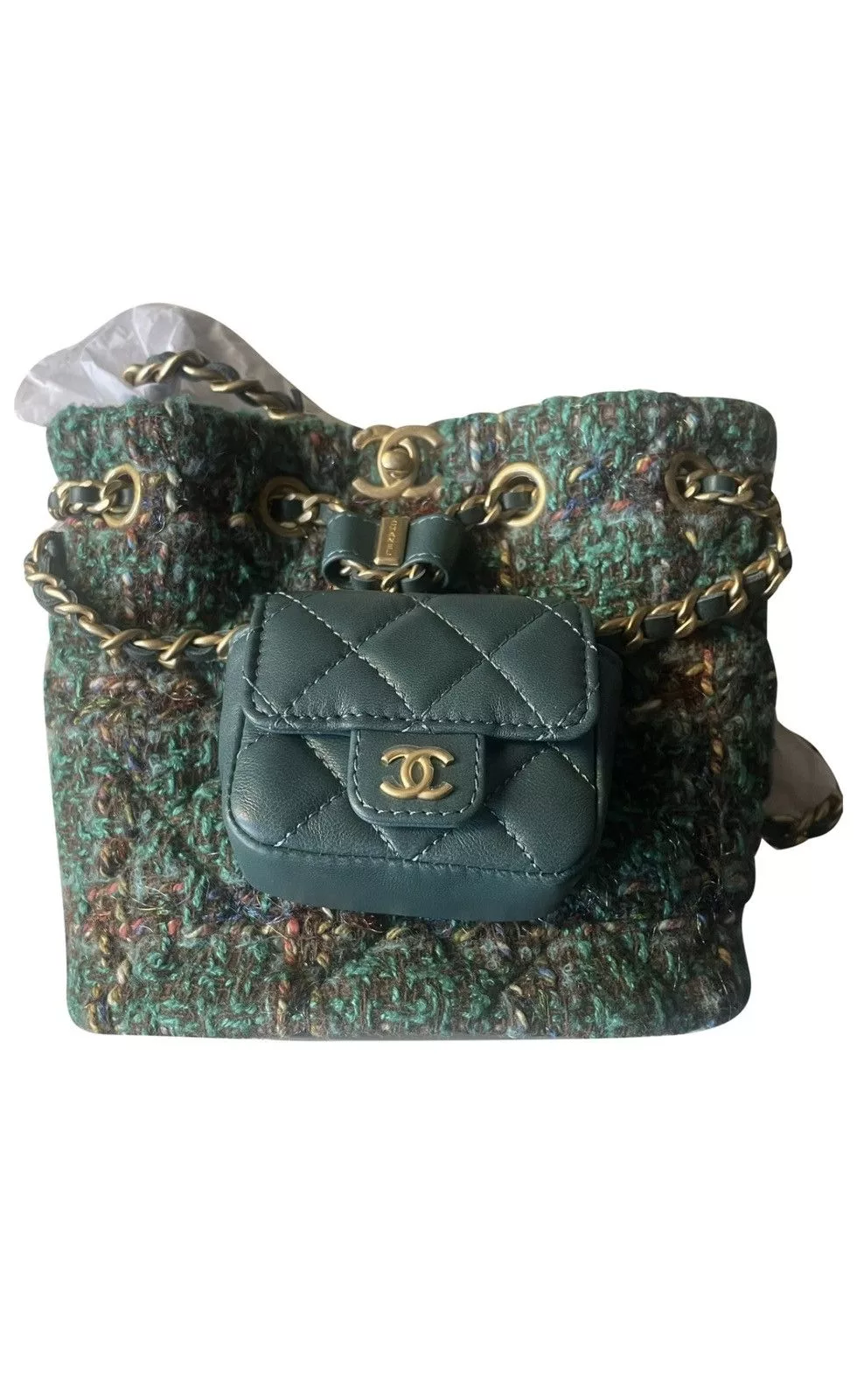 Chanel Backpacks CHANEL Timeless/Classique tweed backpack Blue Luxury