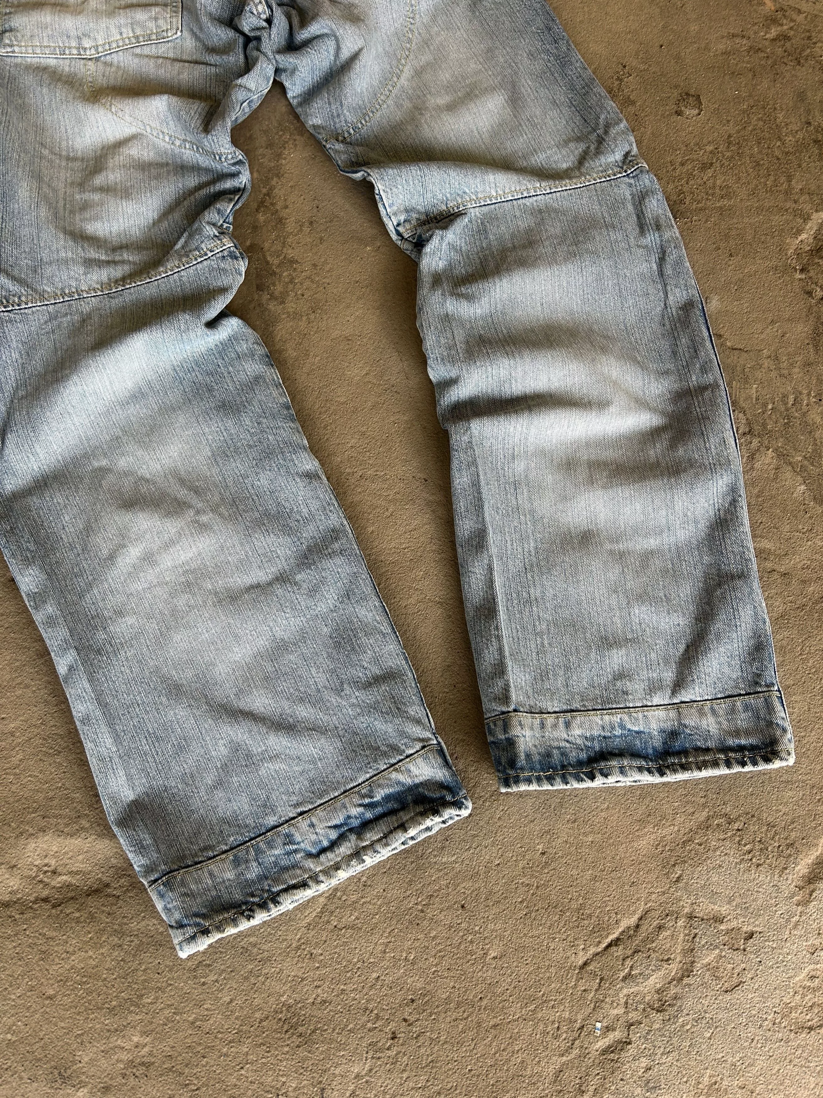 Designer Denim Designer 💥 JUNYA WATANABE BALENCIAGA STYLE DISTRESSED JEANS Multi Avant-Garde