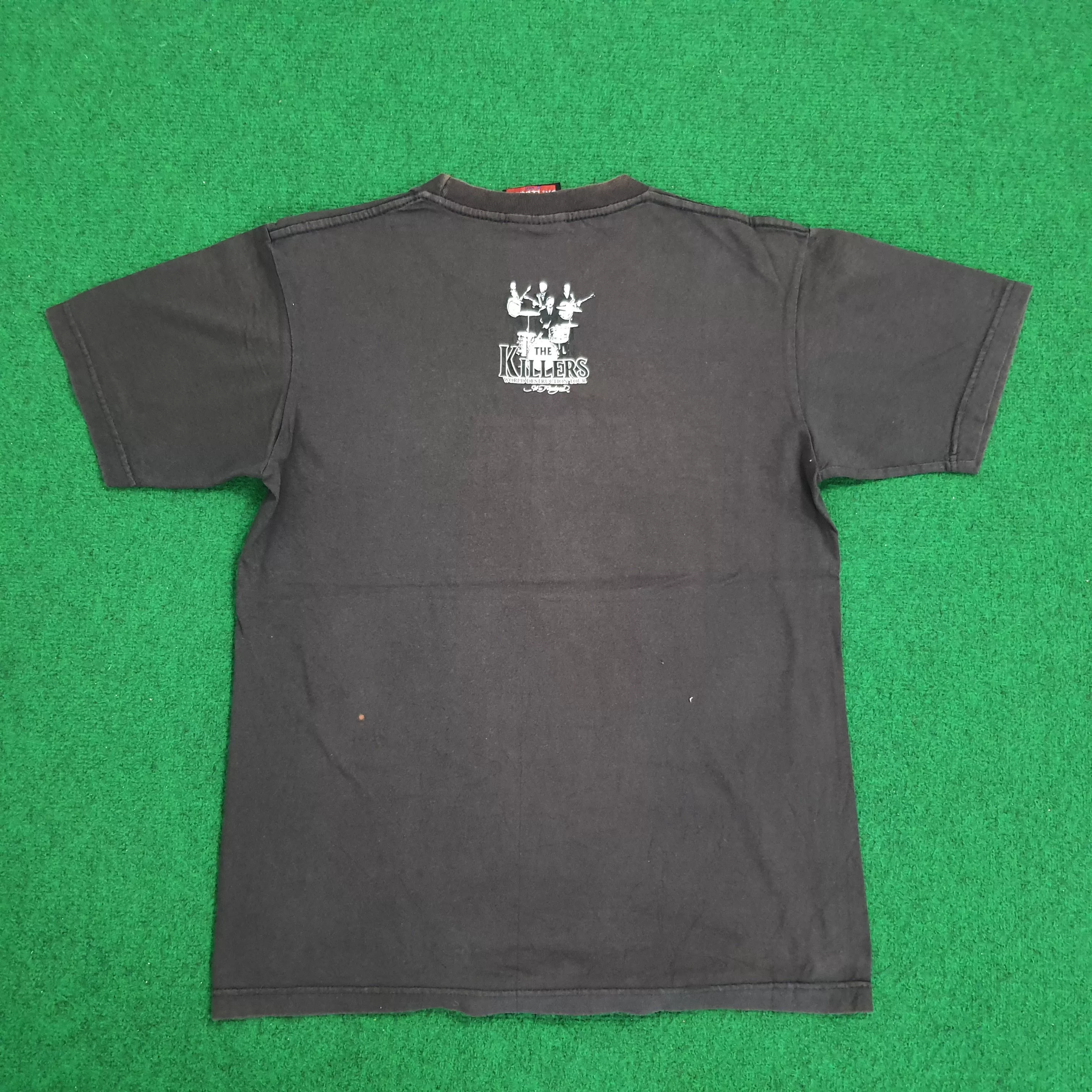 Band Tees Short Sleeve T Shirts The Killers Band Tees Brown