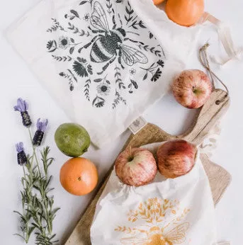 Set of 2 Reusable Bee Bags