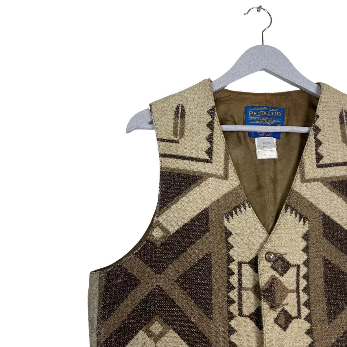 Pendleton Vests Pendleton 💥NAVAJO WESTERN BUTTON VEST Brown
