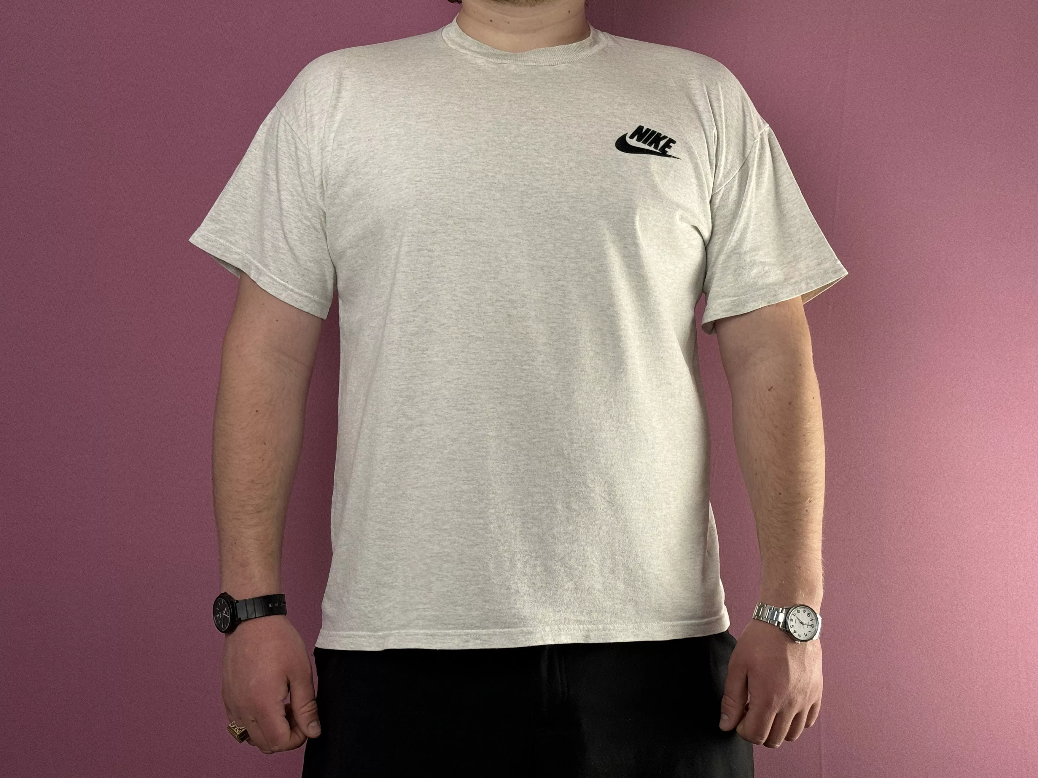 Nike Short Sleeve T Shirts Nike × Vintage 90s Nike Premier Vintage Men's T-Shirt - XL White